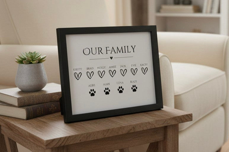 Our Family Personalised Print