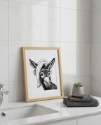 Donkeys Day Off Bathroom Print