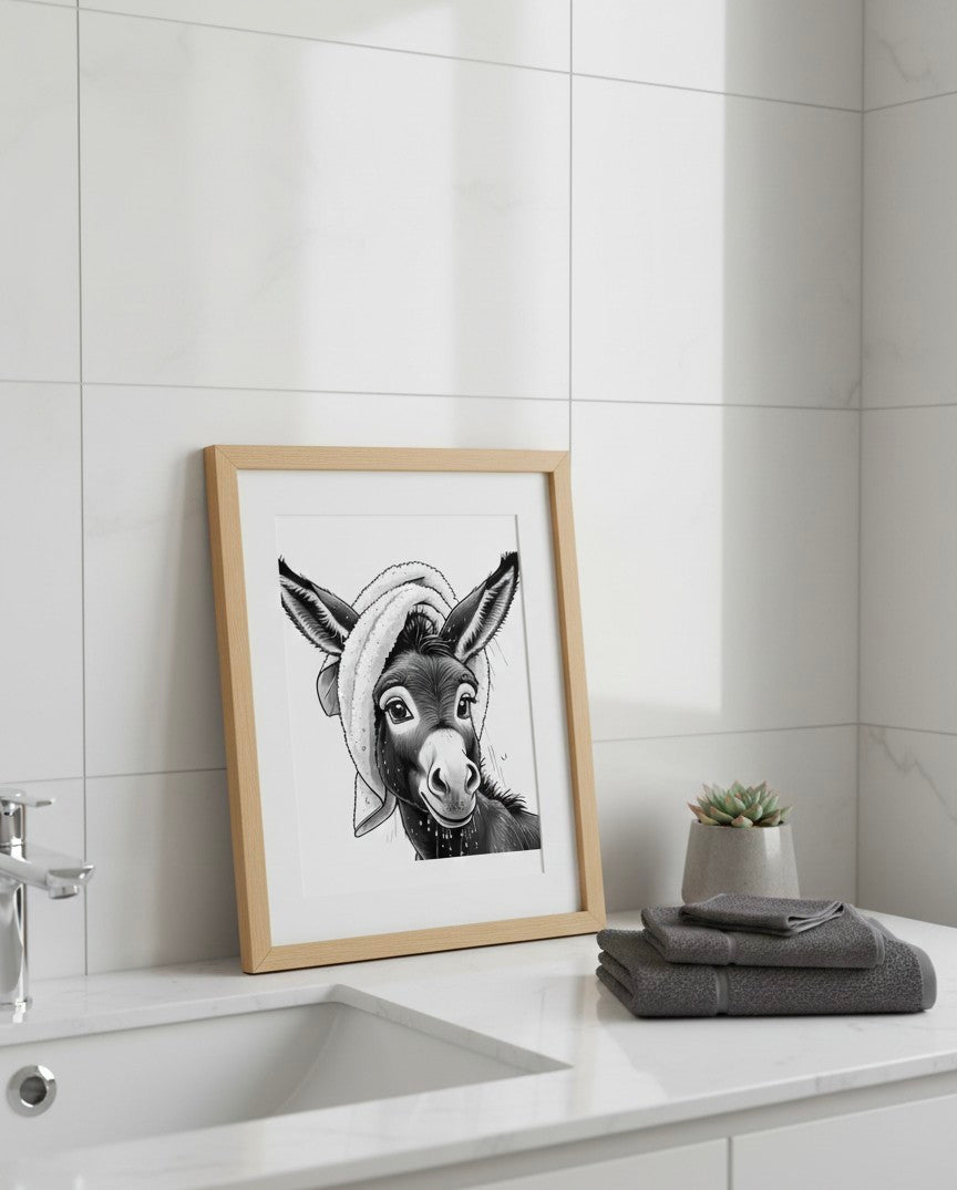 Donkeys Day Off Bathroom Print