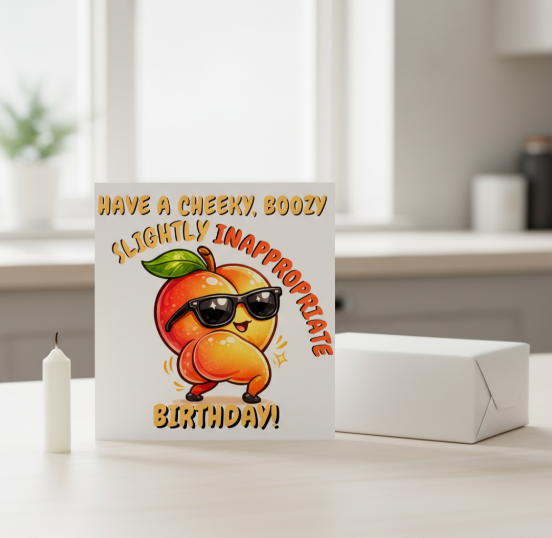 Cheeky Boozy Birthday Card – Slightly Inappropriate
