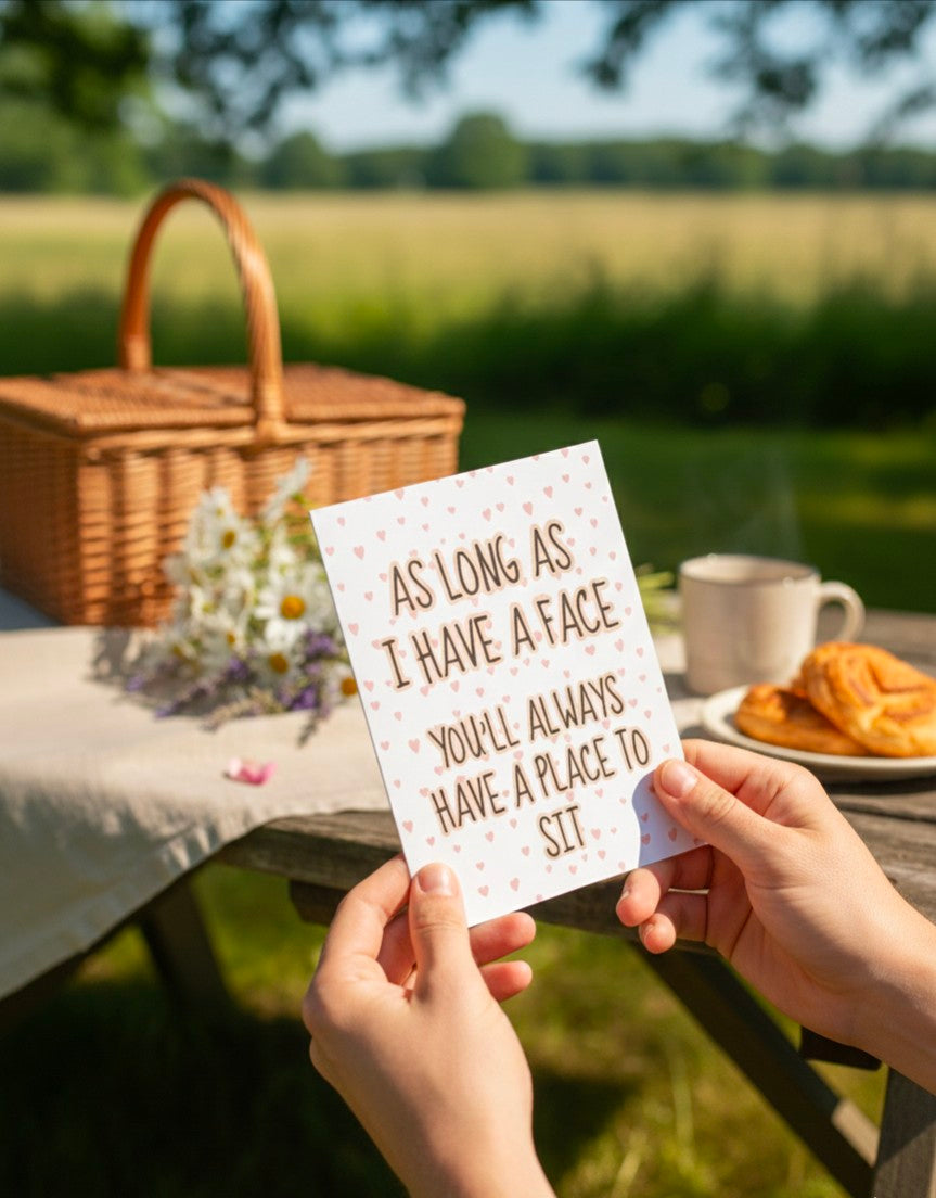 Funny Valentine’s Day Card | Place to sit