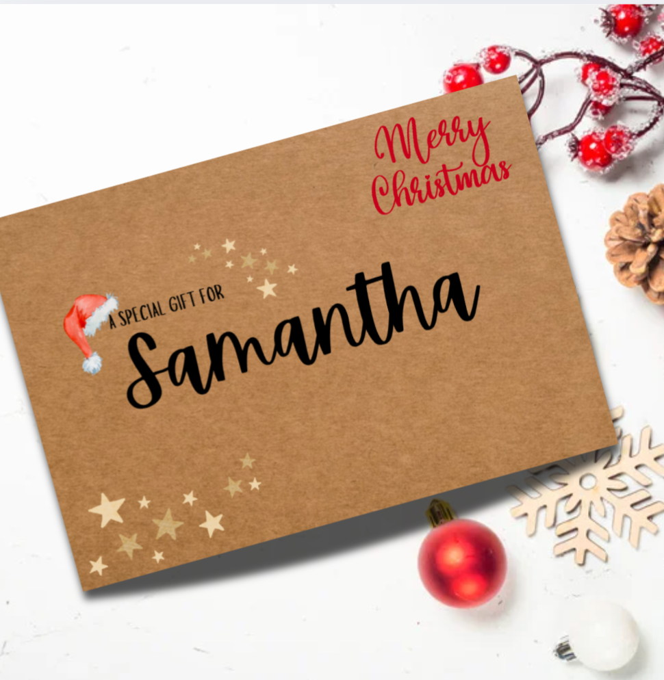 Personalised Christmas Cash Envelope