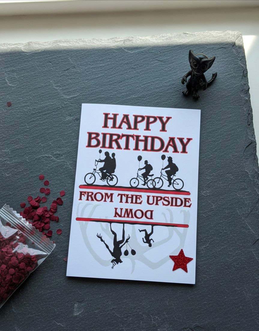 Funny Birthday Day Card From the Upside Down