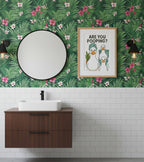 Are you pooping? Ducks are watching! Bathroom Print