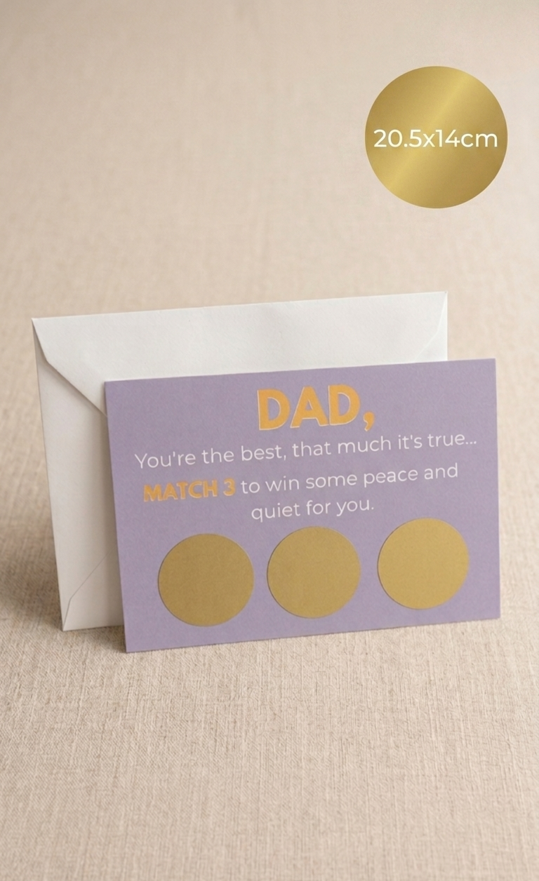 Rude Scratch and Reveal Card for Dad's Birthday/Fathers Day