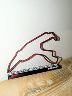 3D Printed Race Track Frame with Stats