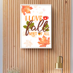 I Love Fall Most of All Print – Autumn Wall Art with Leaves