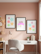Girl Power Set of 3 Nursery Prints