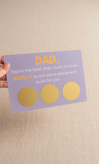 Rude Scratch and Reveal Card for Dad's Birthday/Fathers Day