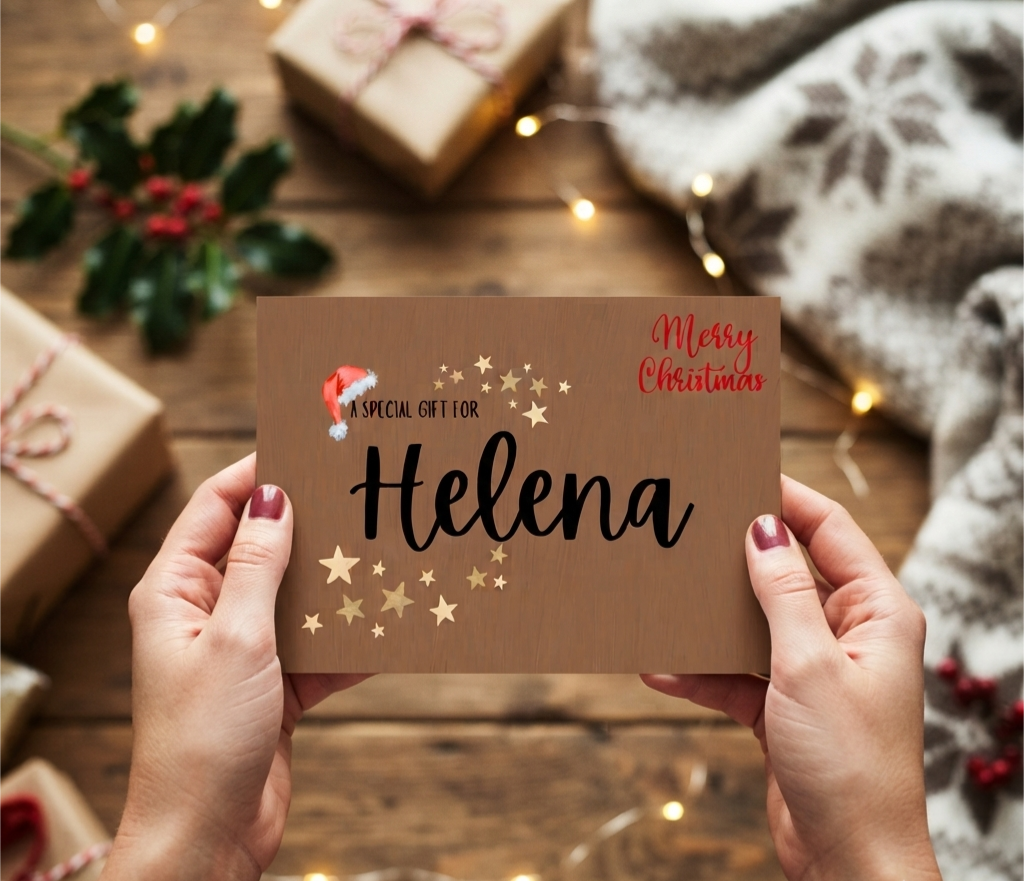 Personalised Christmas Cash Envelope