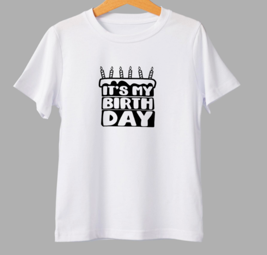 It’s My Birthday HTV Decal | Iron-On Vinyl Transfer – 3 Sizes