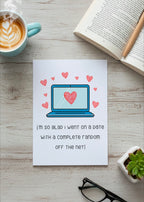 Funny Valentine’s Day Card | Met Online Love Card