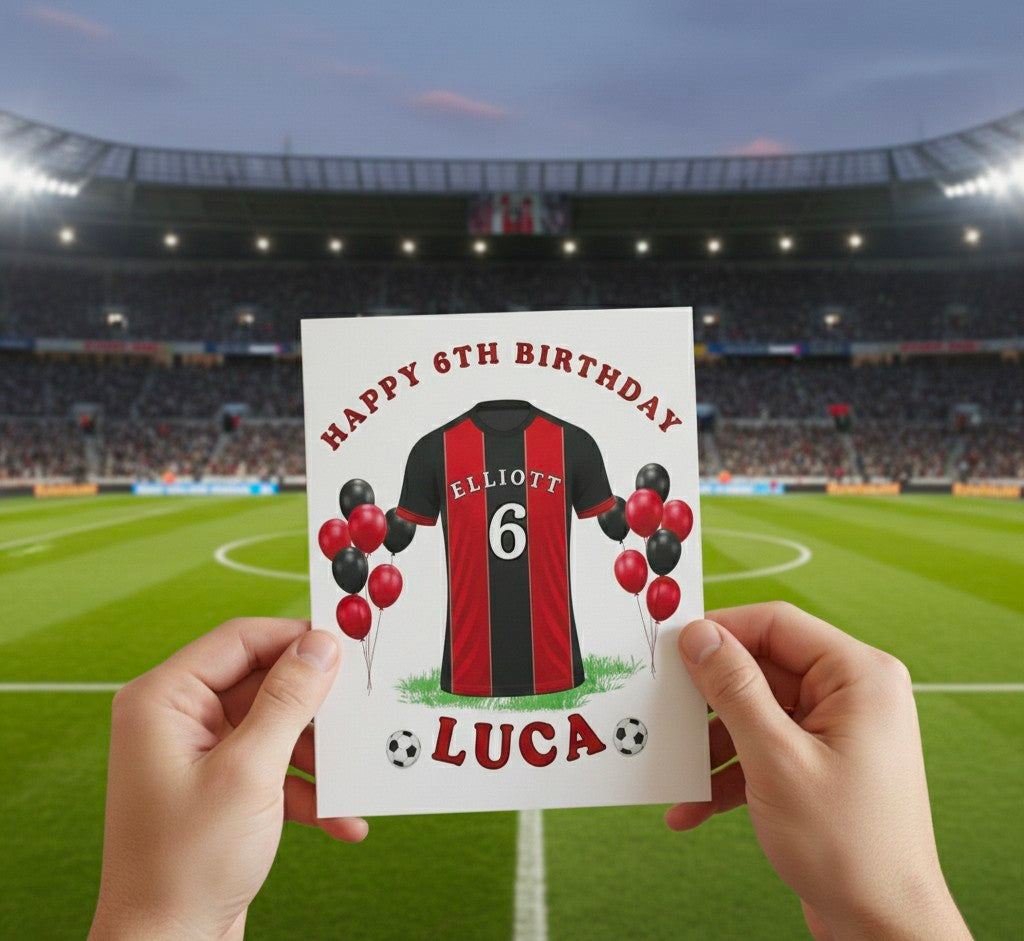 Personalised Football Card
