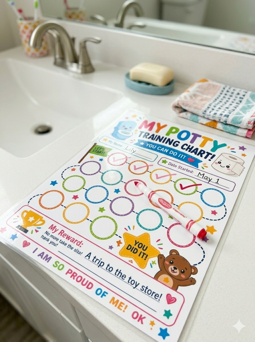 My Potty To Toilet Training Chart