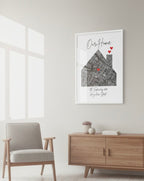 Our Home Personalised Map Print