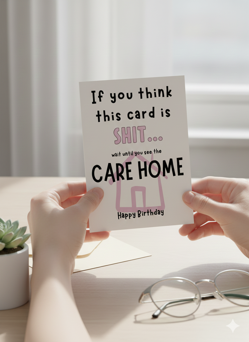Funny Care Home Birthday Card