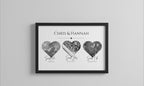 Said HI, Said Yes, Said I Do Personalised Map Print