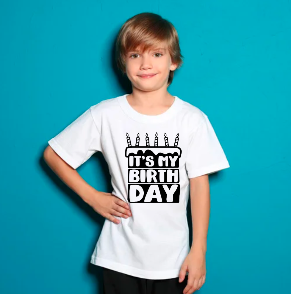 It’s My Birthday HTV Decal | Iron-On Vinyl Transfer – 3 Sizes
