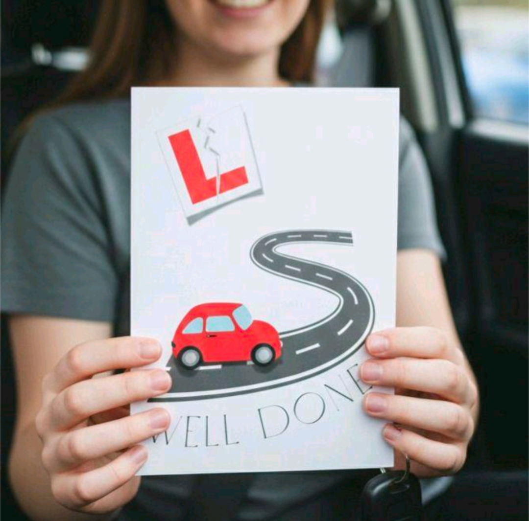 Well Done On Passing Your Driving Test Card