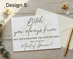 Bridesmaid & Made Of Honour Proposal Cards