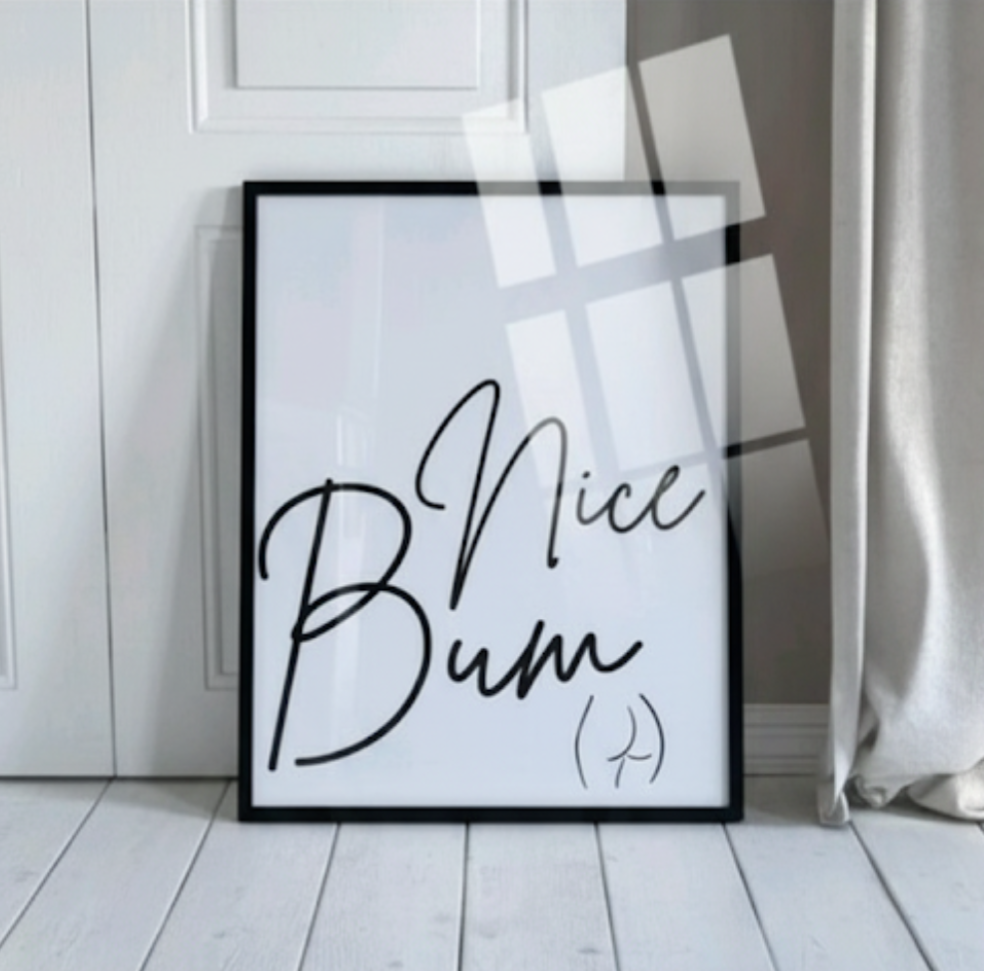Nice Bum Bathroom Print