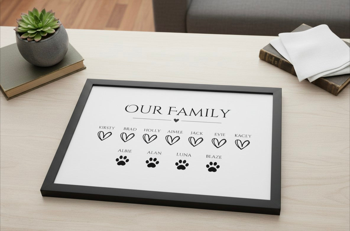 Our Family Personalised Print