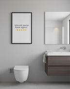 Would poop here again bathroom print