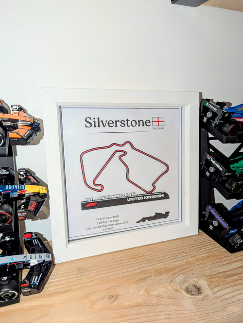 3D Printed Race Track Frame with Stats