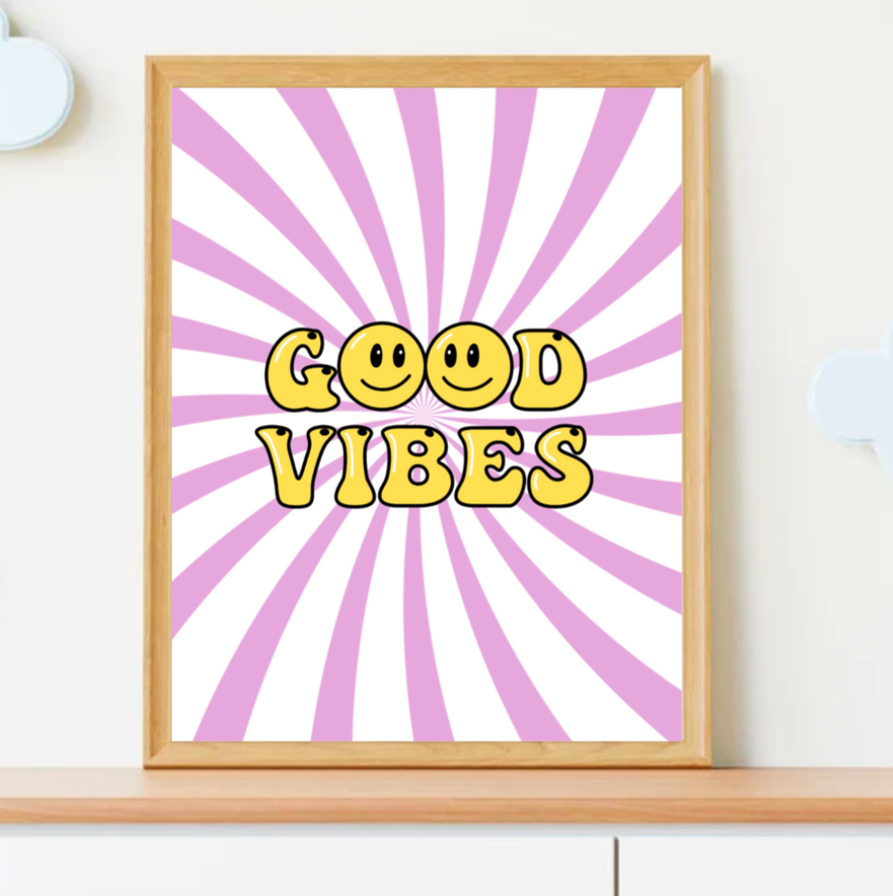 Good Vibes Nursery Wall Art Set of 3