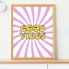 Good Vibes Nursery Wall Art Set of 3