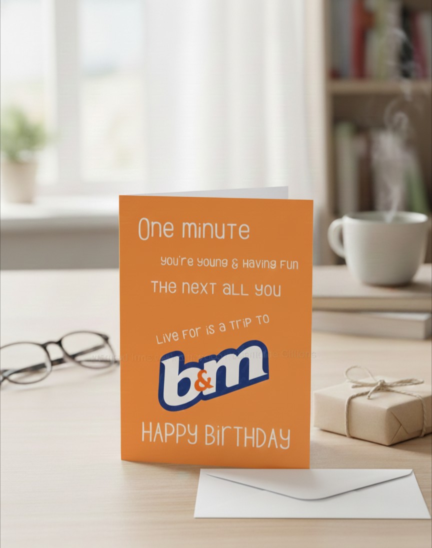 Live For A Trip To B&M - Birthday Card