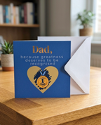 No 1 Dad Scratch Card - Fathers Day/Birthday
