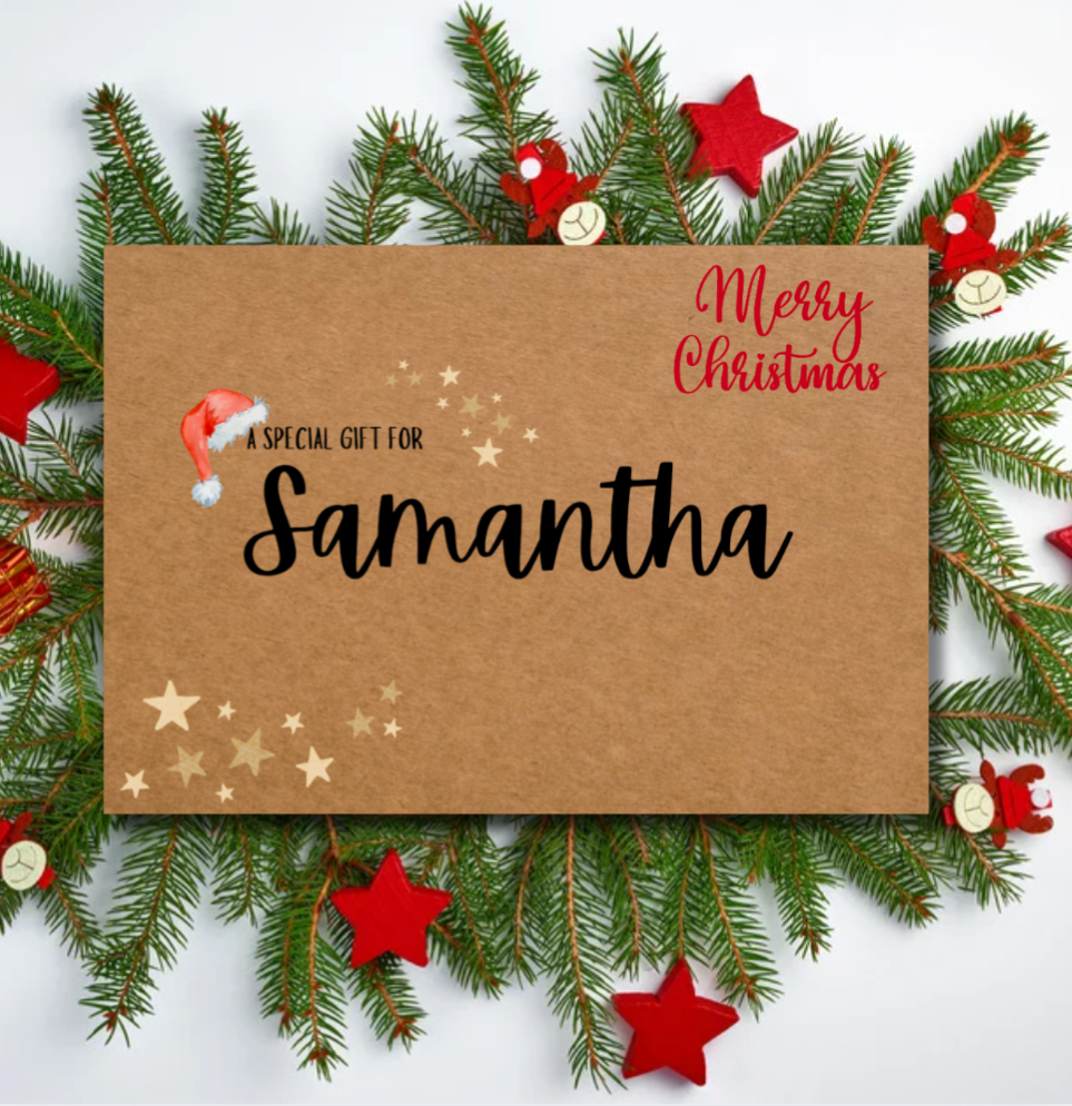 Personalised Christmas Cash Envelope