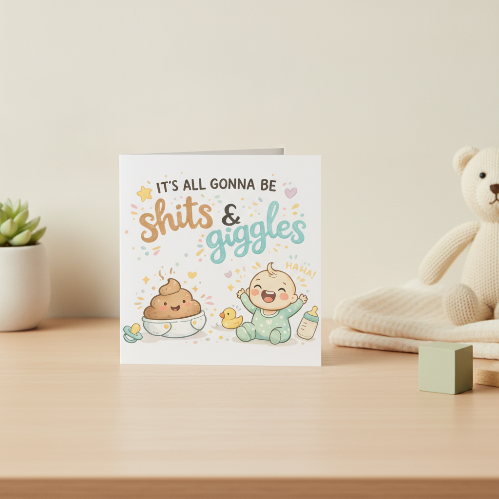 Its all gonna be Shits & Giggles New Baby Card