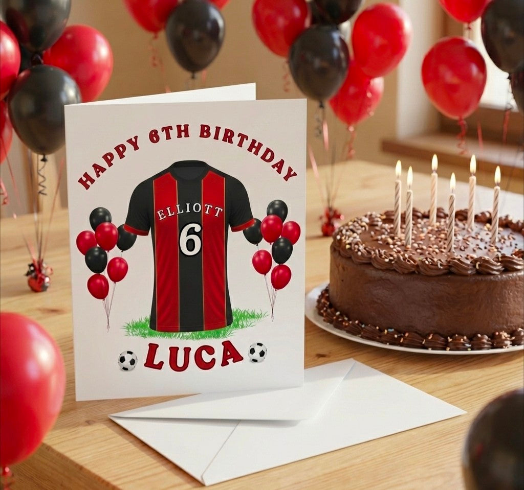 Personalised Football Card