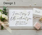 Bridesmaid & Made Of Honour Proposal Cards