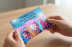 Personalised Blue K-Pop Kids Birthday Party Invitations | Custom Name, Age & Details | Packs of 10, 20 or 30 | Includes Envelopes