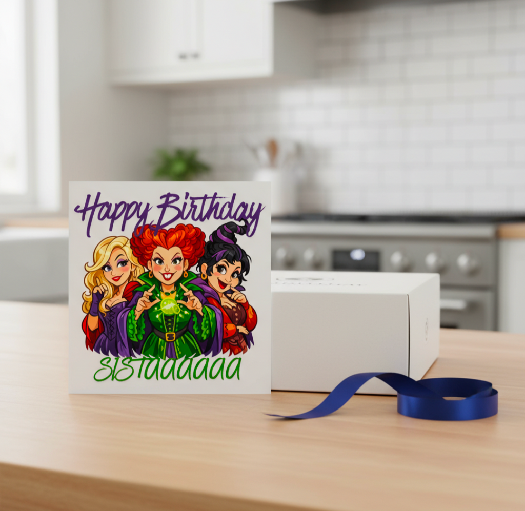 Happy Birthday Sistaaa Witchy Card