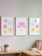 Girl Power Set of 3 Nursery Prints