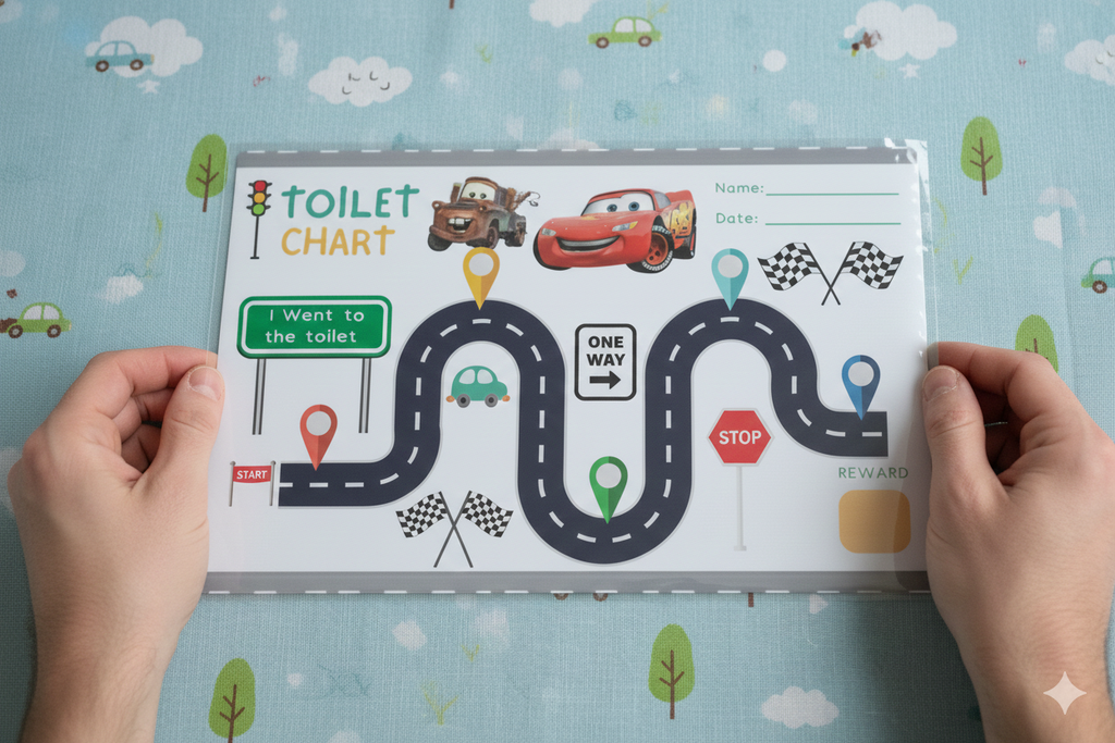 Cars Theme Toilet Training Chart
