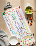 Baby’s First 100 Foods Weaning Chart | A4 Food Tracker Print