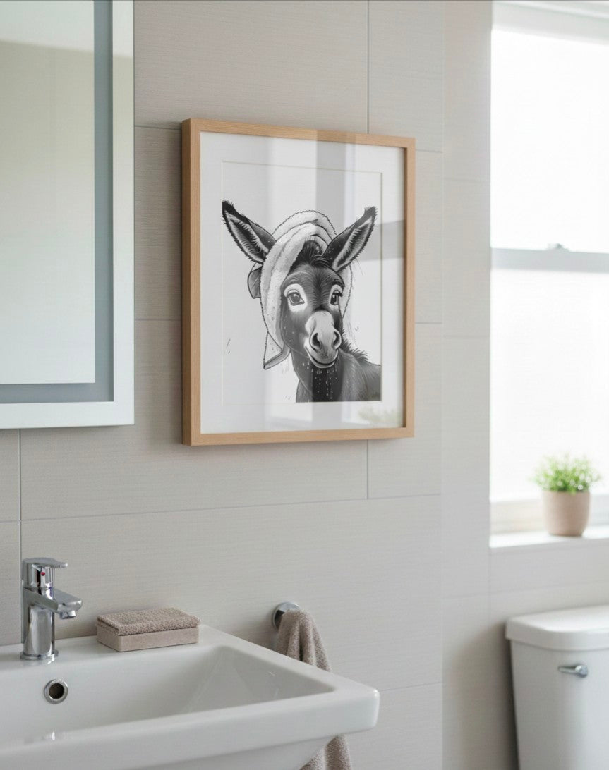 Donkeys Day Off Bathroom Print