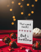 Funny Rude Valentine’s Card for Him | Cheeky Love Card