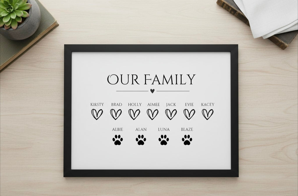 Our Family Personalised Print