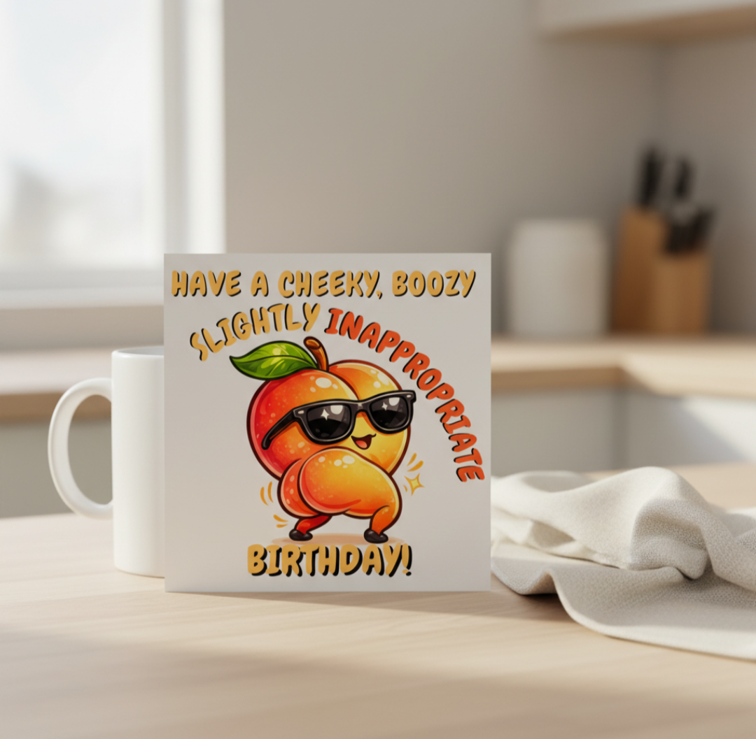 Cheeky Boozy Birthday Card – Slightly Inappropriate