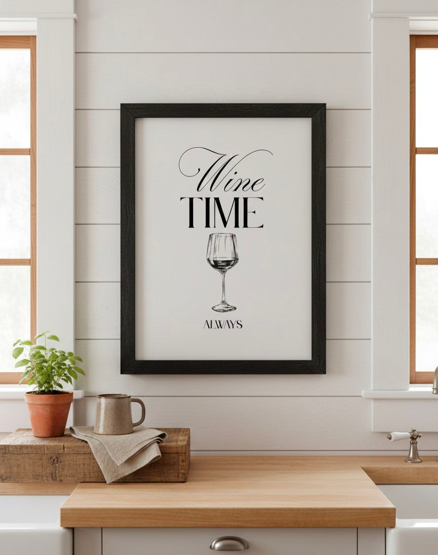 Wine Time, Always Print