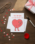 Funny Valentine’s Card – “I Fell For You But Stayed For Your Buns”