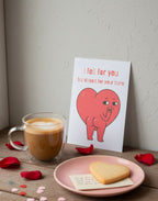 Funny Valentine’s Card – “I Fell For You But Stayed For Your Buns”