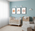 Neutral Sun, Rainbow & Star Prints Set of 3