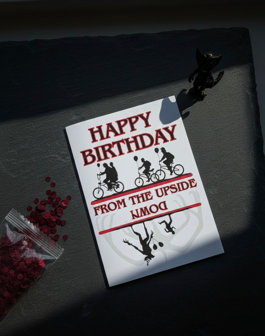 Funny Birthday Day Card From the Upside Down